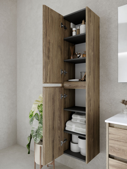 Шкаф-пенал Sancos Libra 35 дуб чарльстон, подвесной