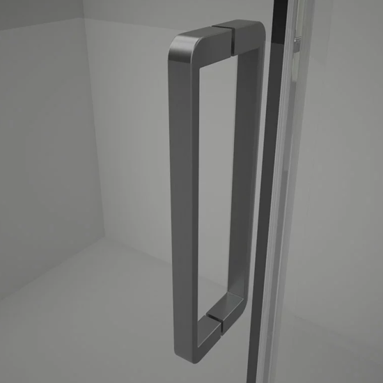 Душевой уголок Veconi Rovigo RV-075GR 180x90, профиль графит брашированный