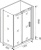 Душевой уголок Good Door Galaxy WTW+SP-C-В 120x80, профиль черный
