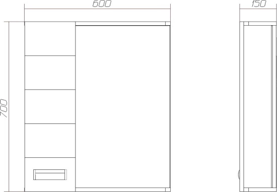 Мебель для ванной Vigo Diana 60