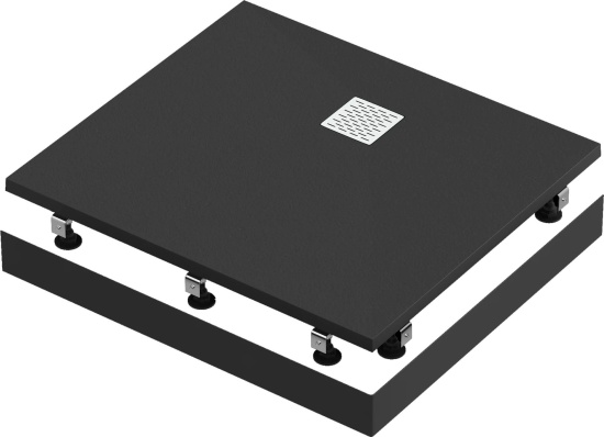 Поддон для душа Good Door Essentia 80x90, с сифоном, черный