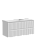 Тумба с раковиной Sancos Snob R 100 Bianco левая SNR100LW, подвесная