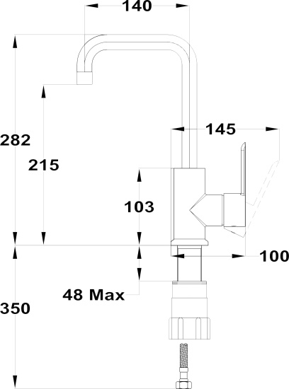 Смеситель для раковины Teka Petra 813766280