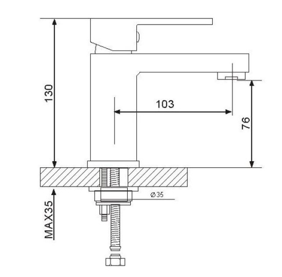 Смеситель для раковины Gappo Roiey G1039
