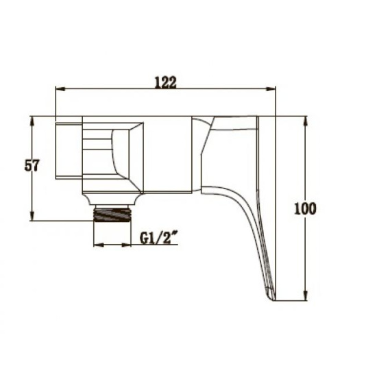 Смеситель для душа Kaiser Clever 76077
