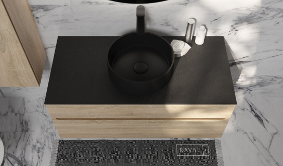 Тумба с раковиной Raval Decent 100 дуб сонома