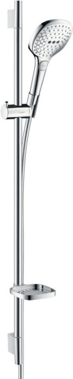 Душевой комплект Hansgrohe Metris 31080000 + Metris 31480000 + душевой гарнитур Raindance Select E 120 26621400