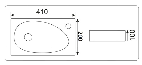 Накладная раковина CeramaLux 9265