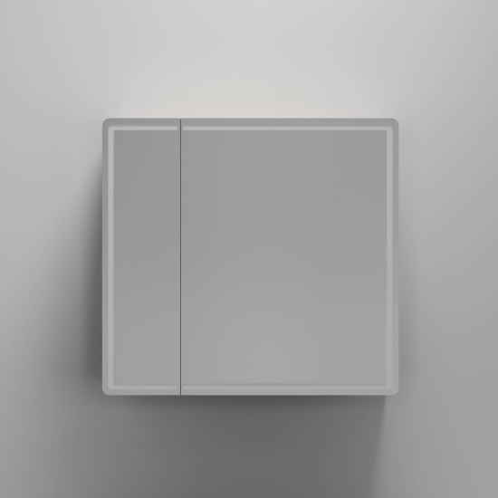 Зеркало-шкаф Sancos Mirror 80 дуб галифакс натуральный, с LED подсветкой