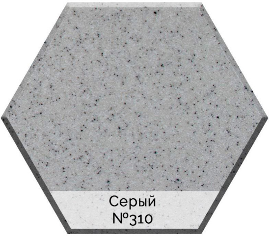 Смеситель для кухни AquaGranitEx C-4040 серый