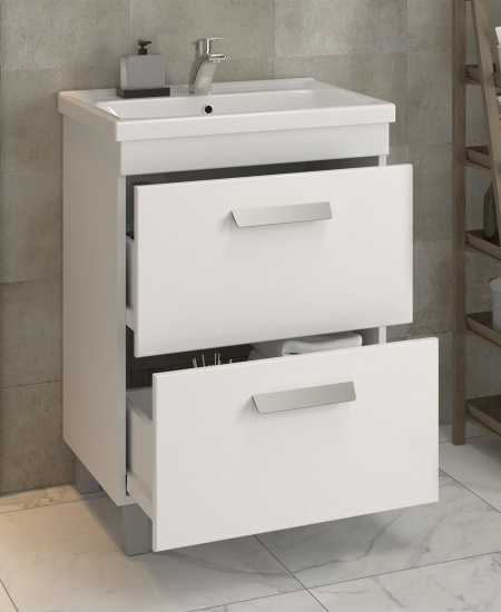 Тумба с раковиной Vigo Nova 60 2 ящика