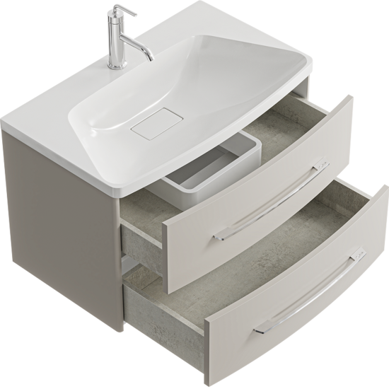 Тумба с раковиной Aqwella 5 stars Neringa 80 морская дюна