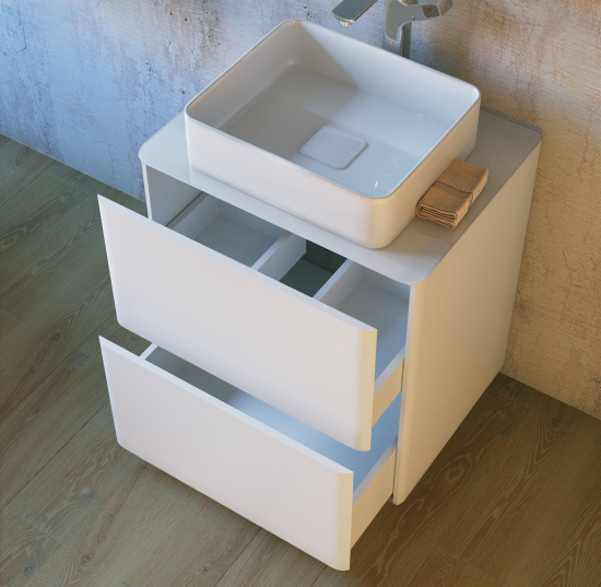 Тумба с раковиной Raval Pure 56