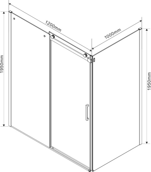 Душевой уголок Vincea Como VSR-1C1012CL 120х100 см, профиль хром