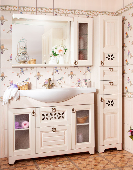 Зеркало Бриклаер Кантри 115 бежевый дуб