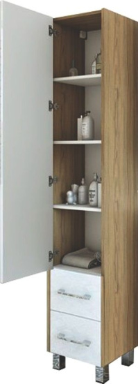 Пенал Sanflor Ларго вяз швейцарский, белый L