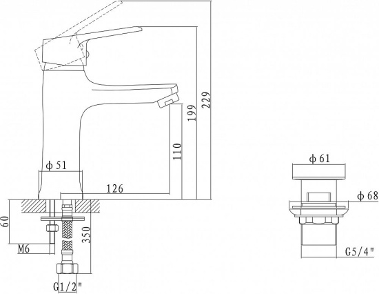 Смеситель для раковины Boch mann CK-Z18A1