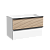 Тумба с раковиной Sancos Delta 80 дуб светлый/белый, DL80W