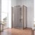 Душевой уголок Vegas Glass ZP+ZPV TUR NOVO h1900 140*80 05 05 профиль бронза, стекло бронза