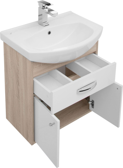 Мебель для ванной Aquanet Грейс 60 1 ящик, 2 фасада, дуб сонома