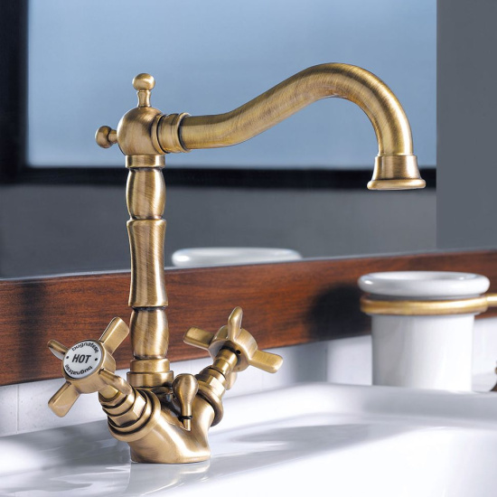 Смеситель для раковины Migliore Princeton 19349 бронза