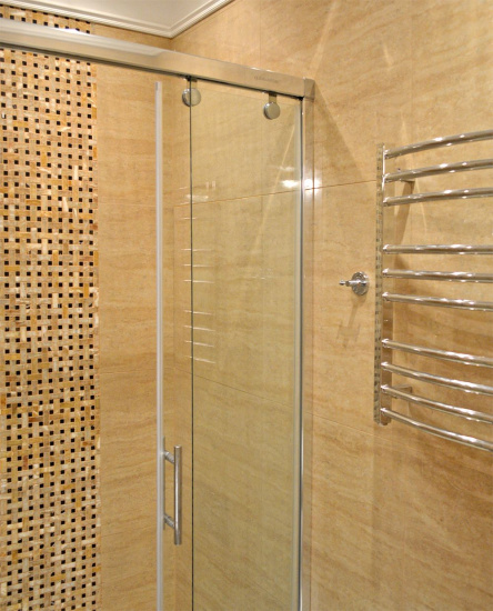 Душевая дверь в нишу GuteWetter Slide Door GK-864 140 см стекло бесцветное, профиль хром