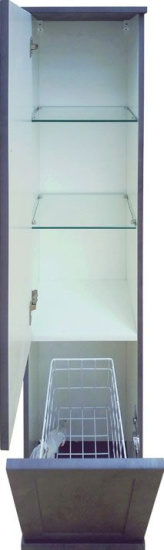 Пенал Misty Марта L, темный бетон