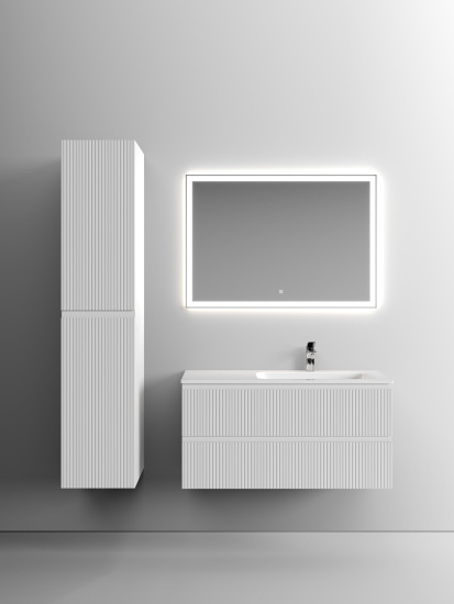 Тумба с раковиной Sancos Snob T 100 Bianco правая SNT100RW, подвесная