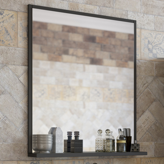 Зеркало Sanflor Норд 80 тауп, с полкой