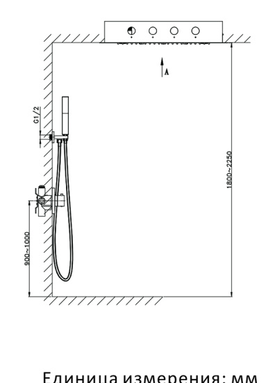 Душевая система Altrobagno Metropoli 040402 NeOp встраиваемая