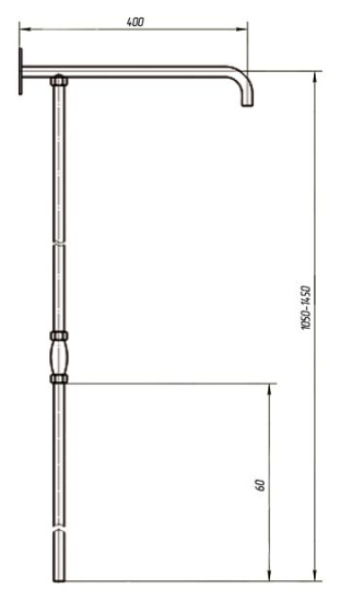Душевая стойка Migliore Retro 19817