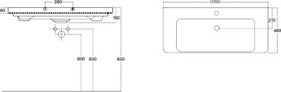 Мебель для ванной Aquanet София 105 2 ящика