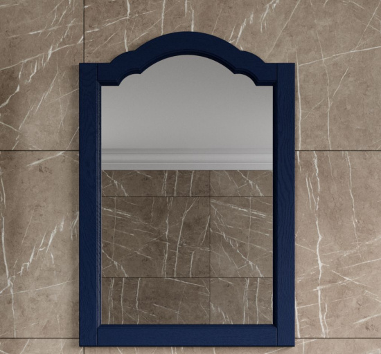 Мебель для ванной ValenHouse Эстетика 80 синяя подвесная, ручки хром