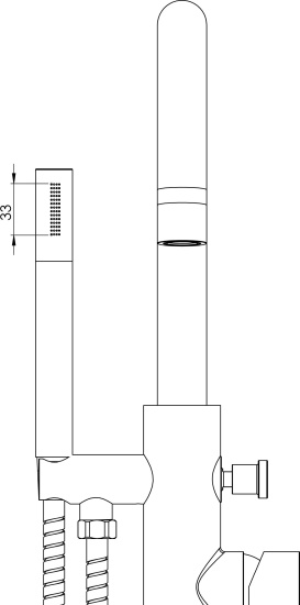 Напольный смеситель для ванны AM.PM Sense F7514100