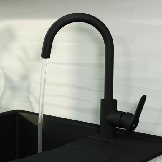 Смеситель для кухни Iddis Cuba CUBBLFJi05, черный