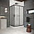 Душевой уголок Vegas Glass ZA-F Protec h1900 110*100 02М Moru, профиль черный матовый, стекло Moru