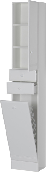 Пенал Aquanet Марсель А-102 с бельевой корзиной