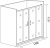 Душевая дверь в нишу Good Door Latte WTW-TD-170-C-WE