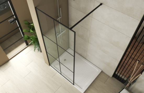 Душевая перегородка Bravat Blackline 90х195