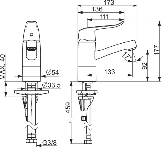 Смеситель для раковины Oras Care 5715F