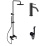 Душевой комплект Paffoni Light KITZCOL632NO71 черный матовый Душевой комплект Paffoni Light KITZCOL632NO71 черный матовый