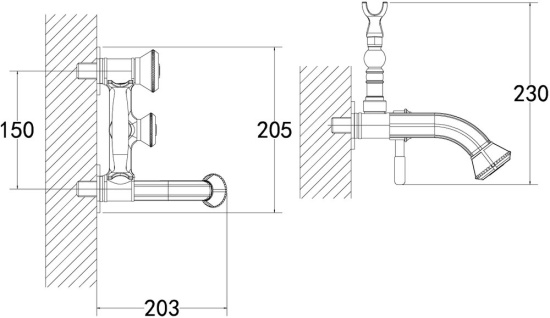 Душевой комплект Lemark Jasmine LM6612B + LM6606B