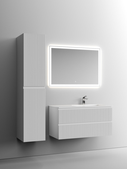Тумба с раковиной Sancos Snob T 100 Bianco правая SNT100RW, подвесная