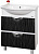 Тумба под раковину Misty Лорд 65 бело-черная