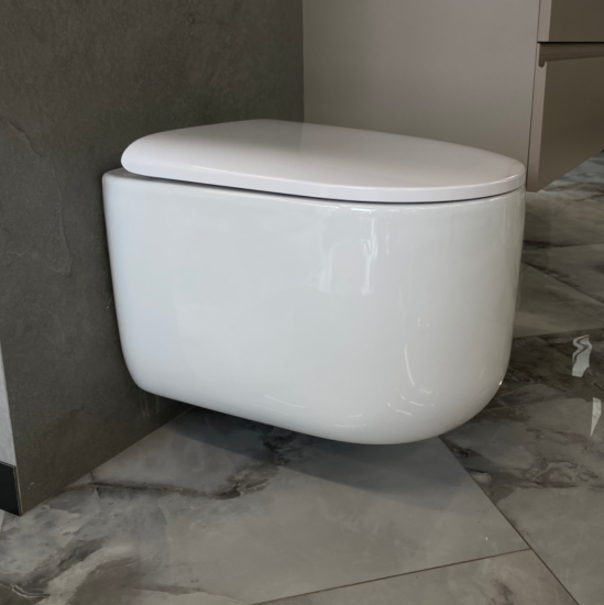 Унитаз подвесной Boheme Flow 969-SET-W с сидением