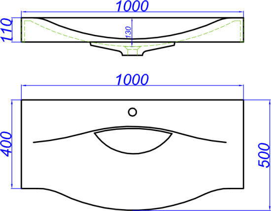 Мебель для ванной Aqwella 5 stars Milan 100 подвесная, с ящиками