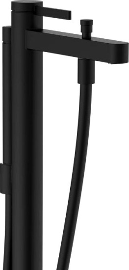 Напольный смеситель для ванны Hansgrohe Finoris 76445670 матовый черный