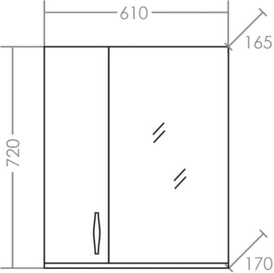 Зеркало СанТа Верона 60 L