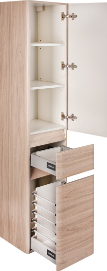 Пенал Style Line Атлантика 35 Люкс Plus R, с бельевой корзиной, ясень перламутр