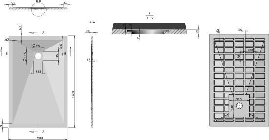 Поддон для душа Vincea VST-4SR9014W 140x90 белый матовый